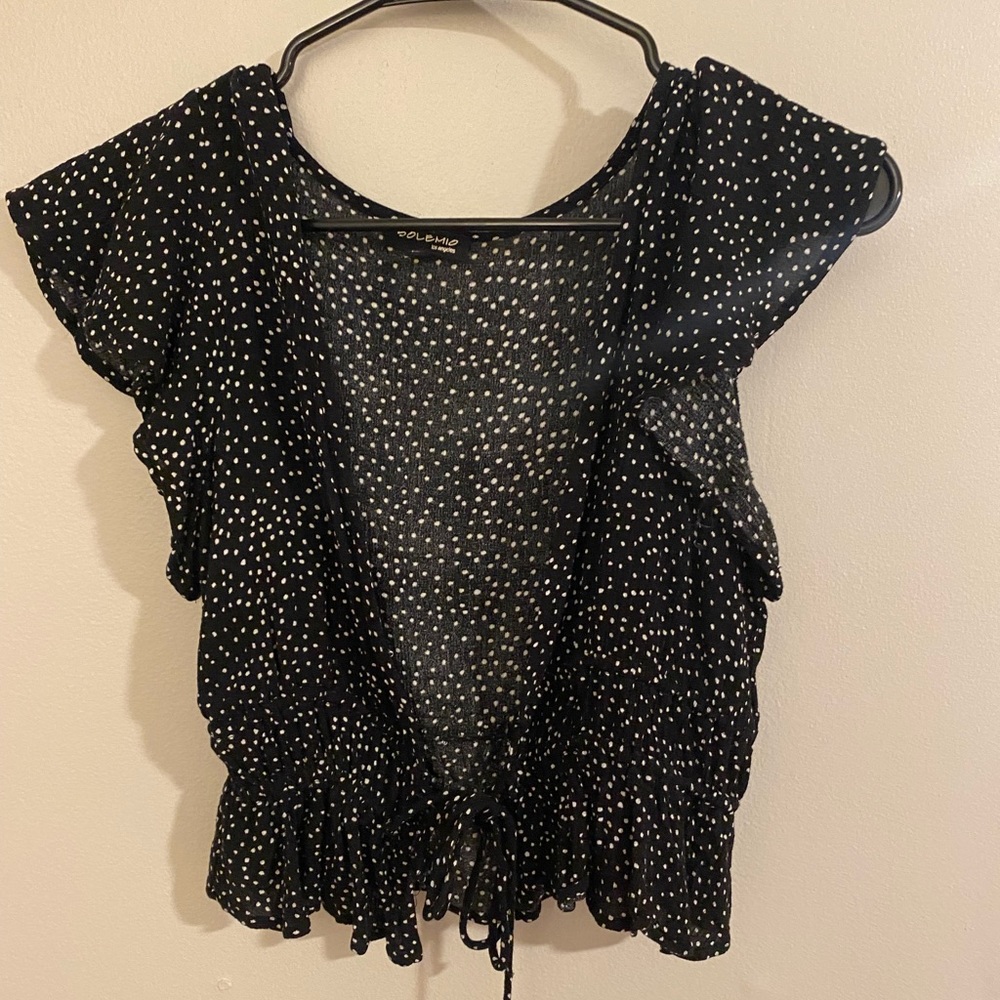 Tie front top